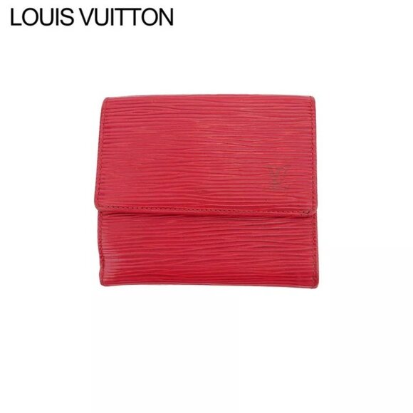 LOUIS VUITTON W Hook Wallet Epi Epi Leather Authentic Used - Picture 1 of 10